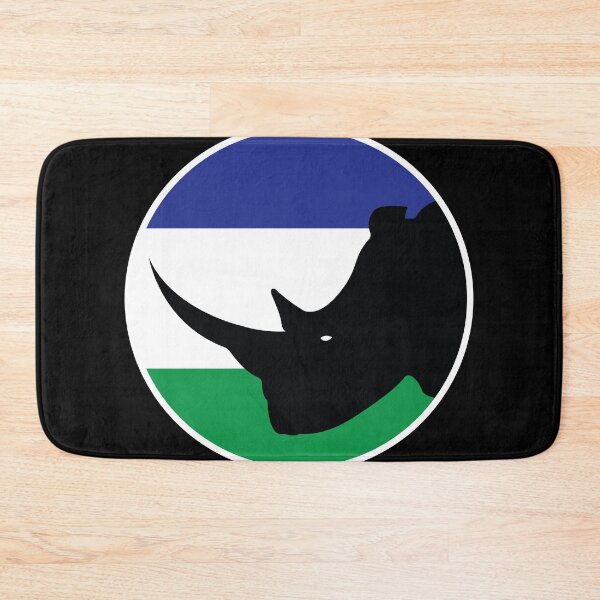 Item preview, Lesotho Black rhino Basotho National Animal Flag designed and sold by FlagX.