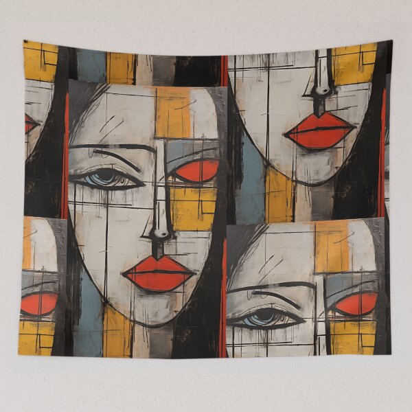 Item preview, Beautiful Face Abstract Art designed and sold by sheprint.