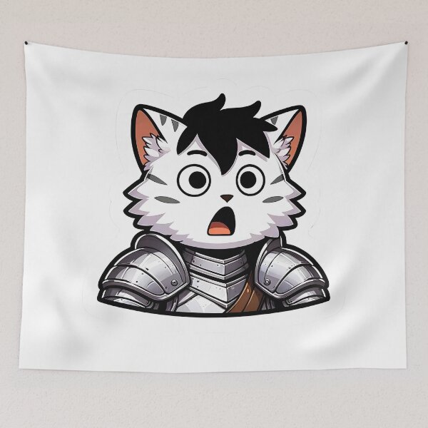 Item preview, Surprised warrior cat  designed and sold by VividDripCo.