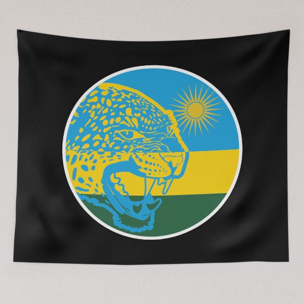 Item preview, Rwanda Leopard Rwandan National Animal Flag designed and sold by FlagX.