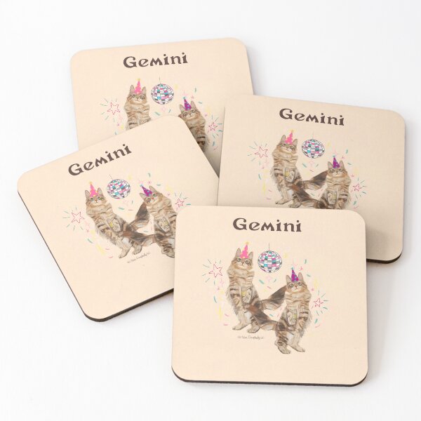Item preview, Zodiac Cats Gemini designed and sold by Chloe Dougherty.