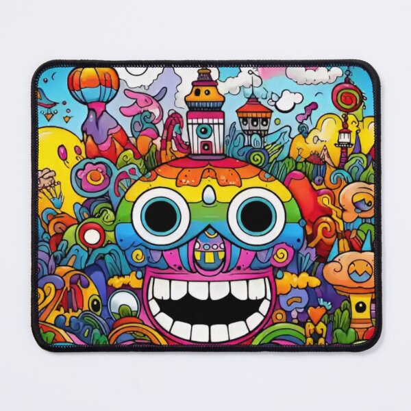 Item preview, psychedelic skull designed and sold by Ricardo Rodríguez Pérez.