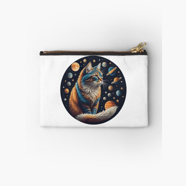Item preview, Celestial Cat with Planets designed and sold by Qlutique.