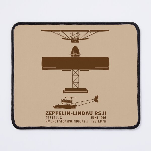 Item preview, Dornier Zeppelin-Lindau Rs.I German WW1 Biplane Flying Boat Infographic Silhouette Diagrams designed and sold by MilitaryMart.