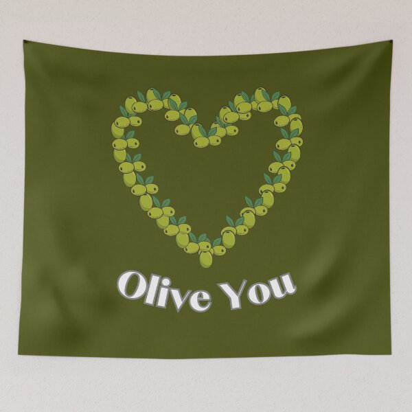 Artikelvorschau, Olive You – Ich liebe dich, Wortspiel, Olive, Herz entworfen und verkauft von AmbiguNation.