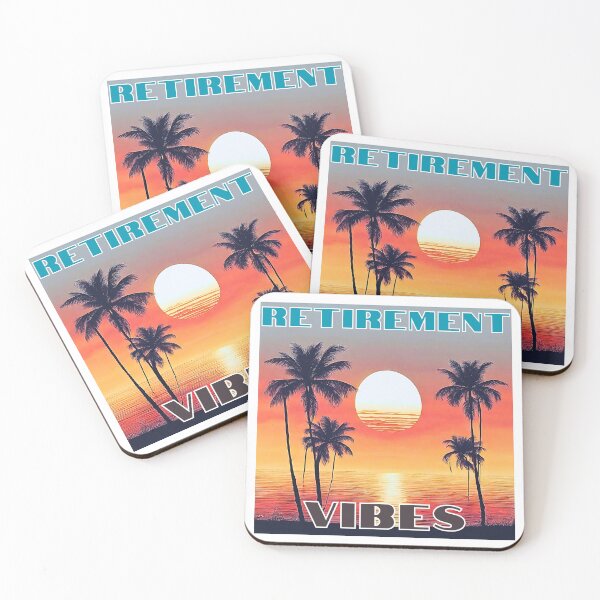 Item preview, Retirement Vibes Vintage Tropical Sunset designed and sold by Fredster1966.
