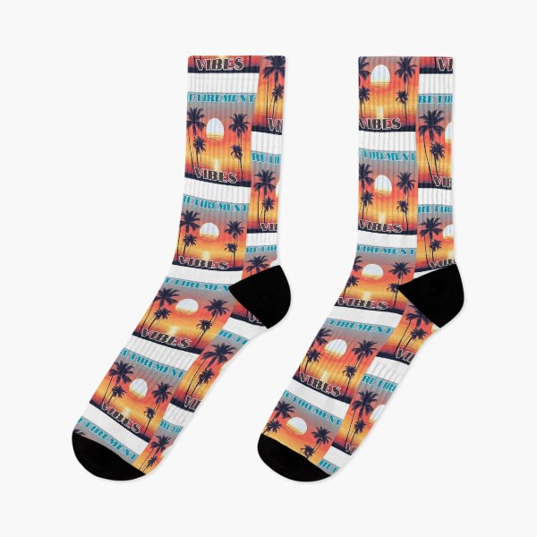 Item preview, Retirement Vibes Vintage Tropical Sunset designed and sold by Fredster1966.