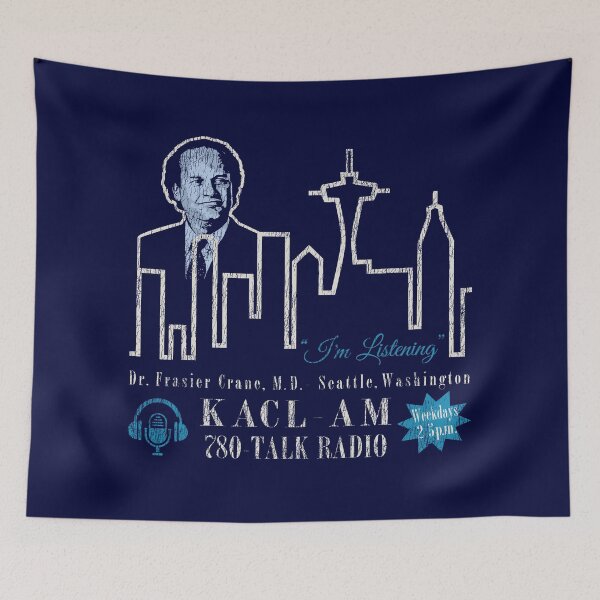 Item preview, KACL Radio Show Frasier Crane Worn Out designed and sold by Alema Art.