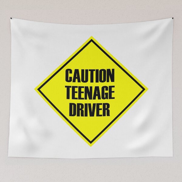 Item preview, Caution Teenage Driver designed and sold by Nadaillustrada.