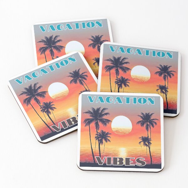 Item preview, Vacation Vibes Vintage Tropical Sunset designed and sold by Fredster1966.