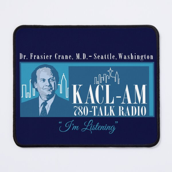 Item preview, Frasier Crane KACL Radio Station designed and sold by Alema Art.