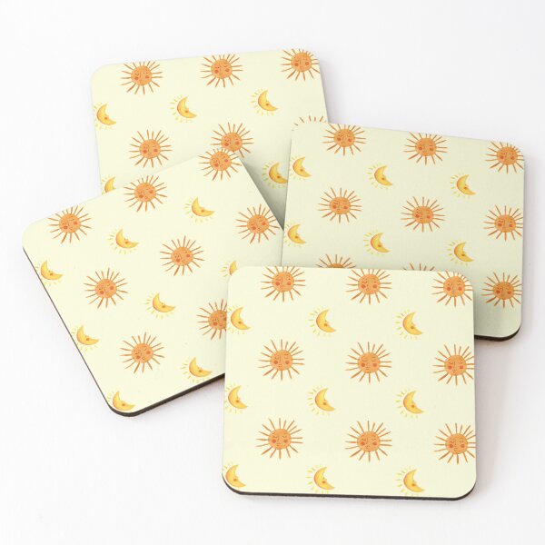 Item preview, happy sun and moon designed and sold by bearandfoxcom.
