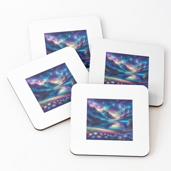 Item preview, Artistic landscape with a river and mountain background designed and sold by finwiz.
