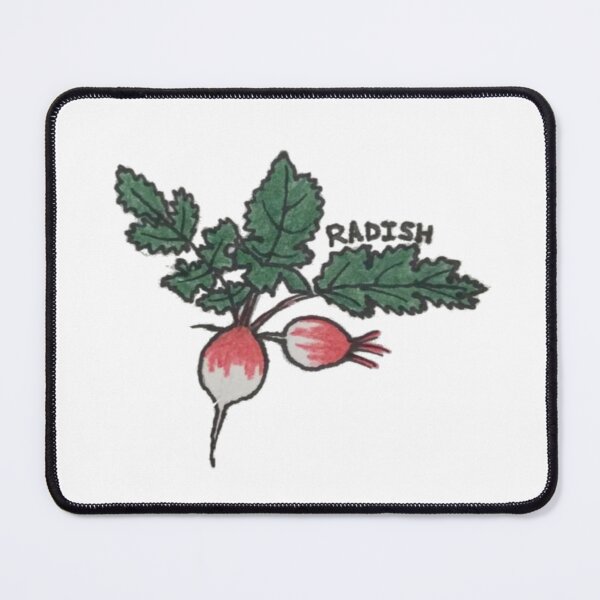 Item preview, Red & White Radish illustration designed and sold by ColordCreations.