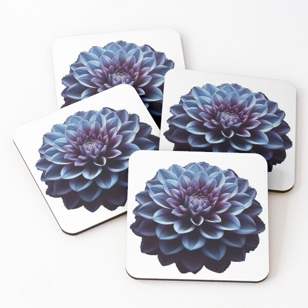 Item preview, Indigo Dahlia - Macro Beauty designed and sold by TextileTrove.