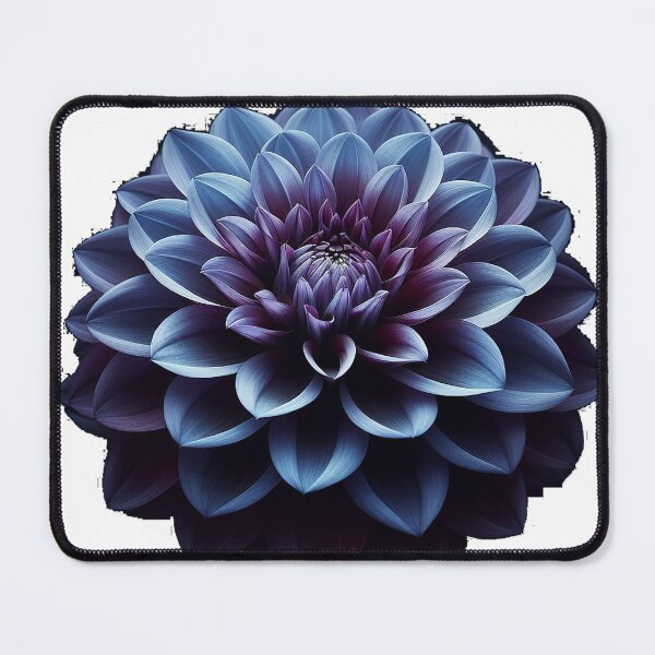 Item preview, Indigo Dahlia - Macro Beauty designed and sold by TextileTrove.