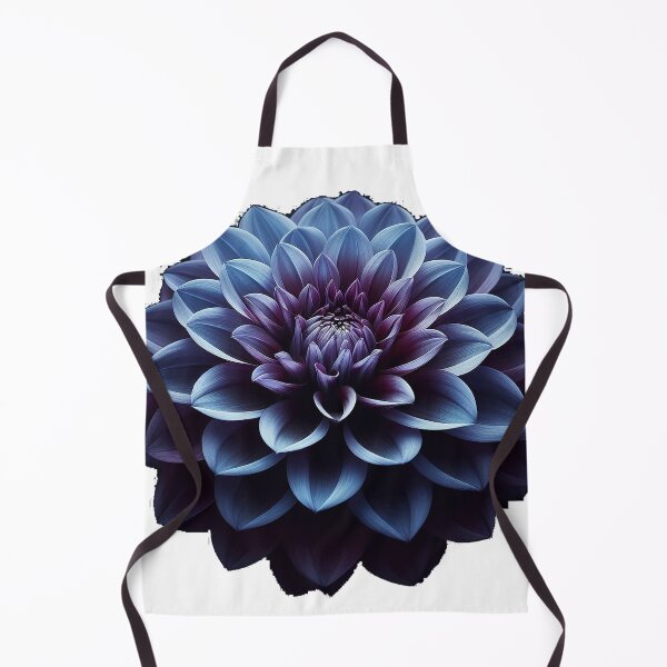 Item preview, Indigo Dahlia - Macro Beauty designed and sold by TextileTrove.