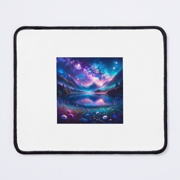 Item preview, Artistic landscape with magical sky, river and mountain background. designed and sold by finwiz.