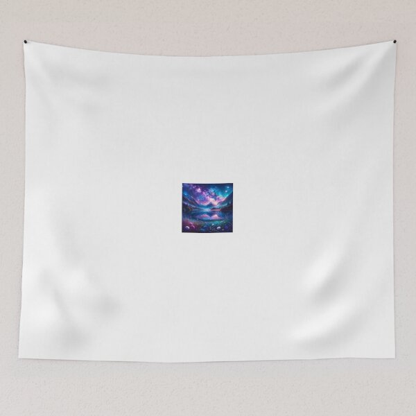Item preview, Artistic landscape with magical sky, river and mountain background. designed and sold by finwiz.