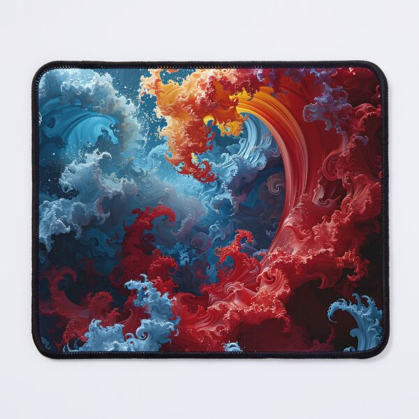 Item preview, "Elemental Fusion: Fire Meets Ice" designed and sold by APARTAI EU.