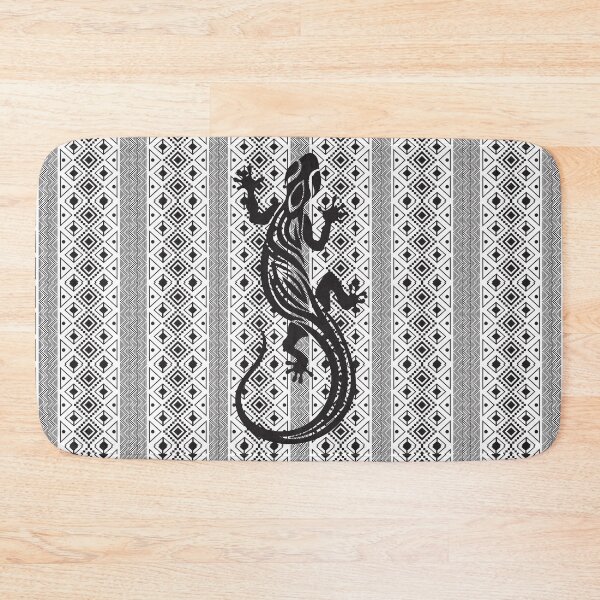 Item preview, Black and white lizard on a white and black background designed and sold by SweetRossel.