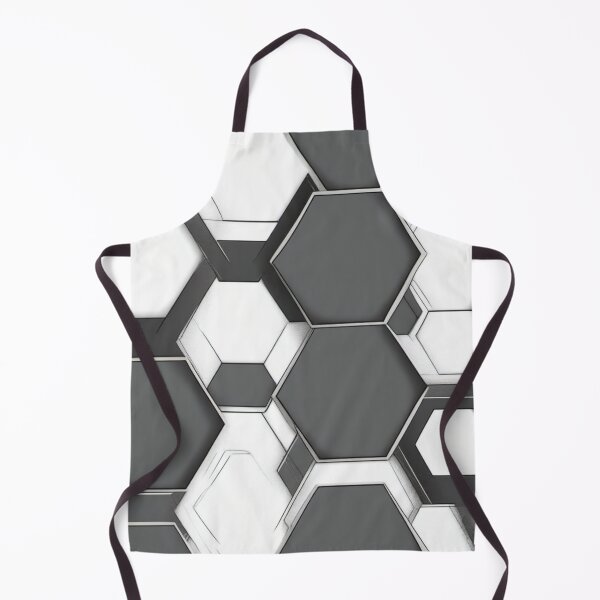 Item preview, Charcoal Hexagons Grey Black White Design designed and sold by Pawel Oska.