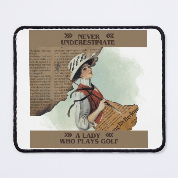 Item preview, Never Underestimate A Lady Who Plays Golf - Lady Plays Golf - Women Plays Golf Poster designed and sold by CYGIS STORE.