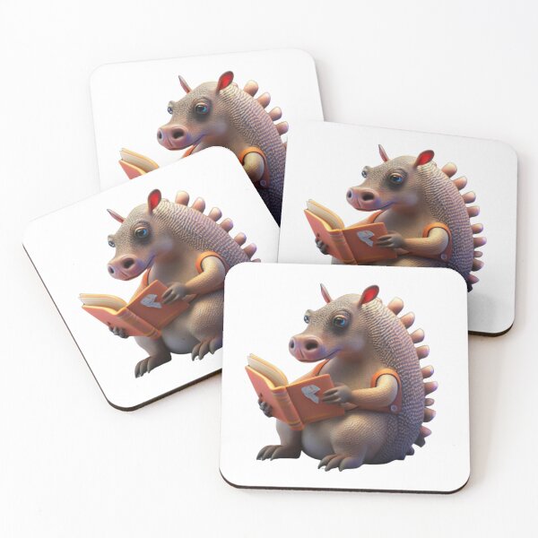 Item preview, Armadillo's Enthralling Reading Time designed and sold by BestArtByArvind.