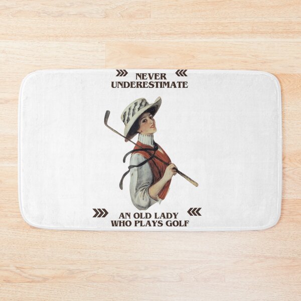 Item preview, Never Underestimate An old Lady Who Plays Golf - Lady Plays Golf - Women Plays Golf Poster designed and sold by CYGIS STORE.
