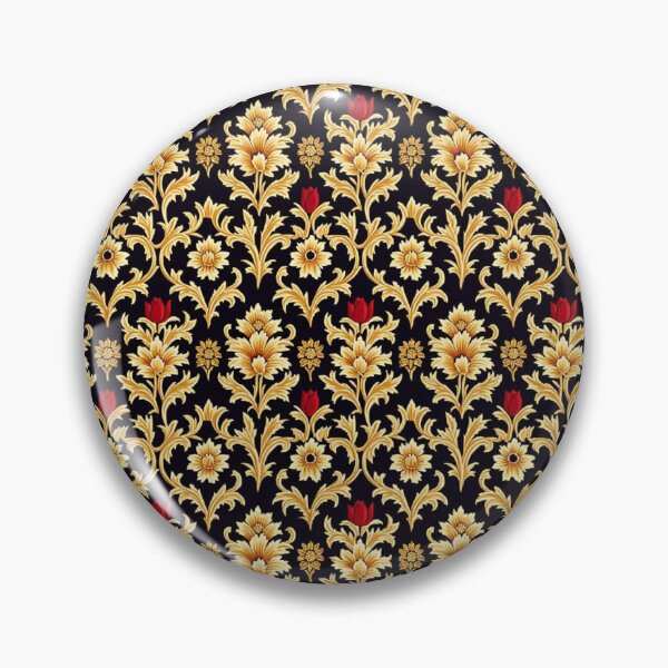 Item preview, Floral Art Elegant & Royal Gold Filigree Damask Flower 2X designed and sold by Zeporas Castle.