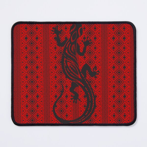 Item preview, Black and red lizard on white and red background designed and sold by SweetRossel.