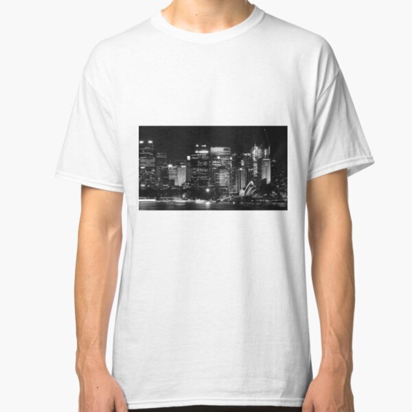 Sydney City Skyline B&W Classic T-Shirt
