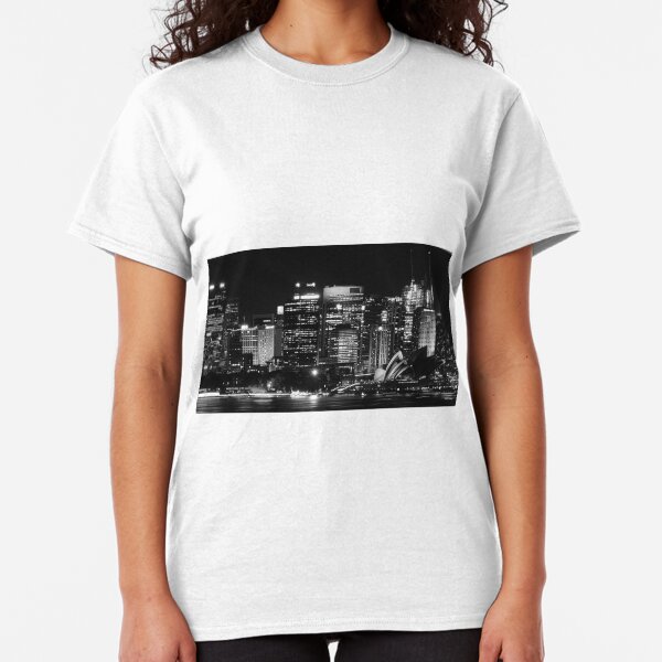 Sydney City Skyline B&W Classic T-Shirt