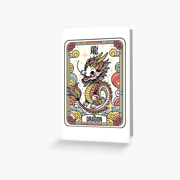 Item preview, Year of Dragon 2024 Chinese Zodiac Tarot Card  designed and sold by LeChocoholic.