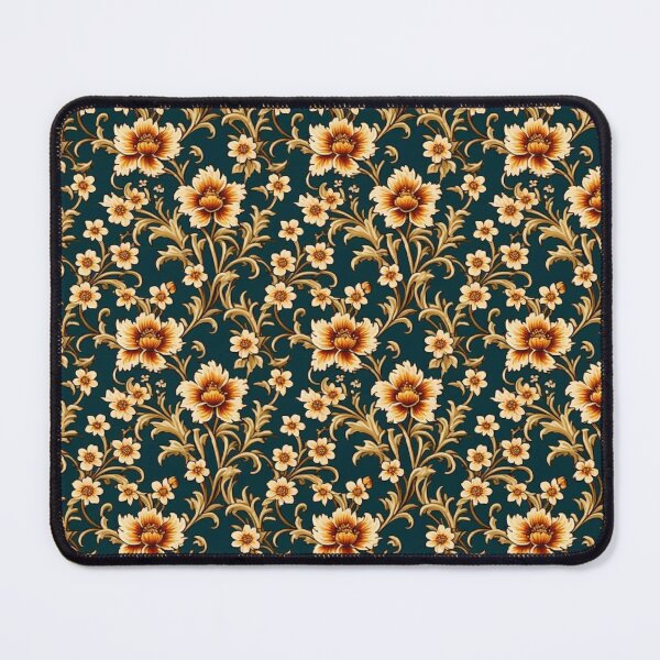 Item preview, Floral Art Elegant & Royal Navy Gold Autumn Flower 2X designed and sold by Zeporas Castle.