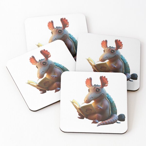 Item preview, Armadillo Lizard's Book Journey designed and sold by BestArtByArvind.