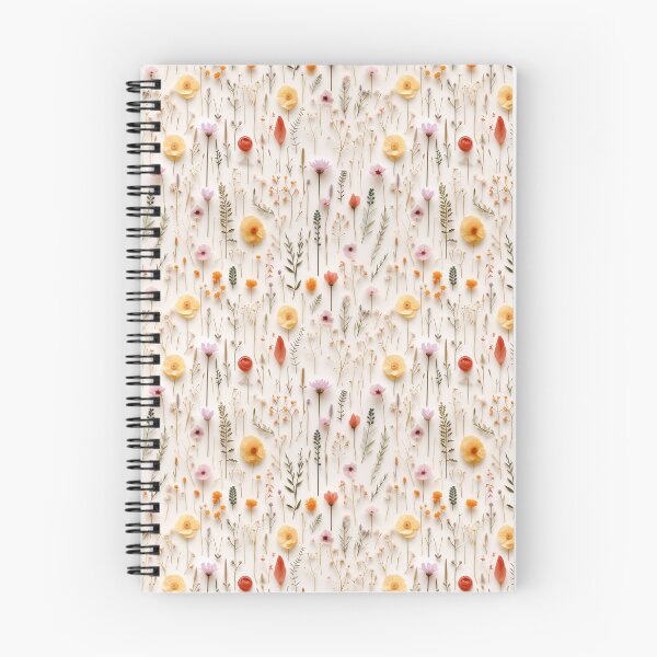 Item preview, Pressed dried flowers 3D illusion, meadow flowers and herbs, floral pattern designed and sold by Alex-JuJu.