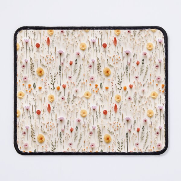 Item preview, Pressed dried flowers 3D illusion, meadow flowers and herbs, floral pattern designed and sold by Alex-JuJu.