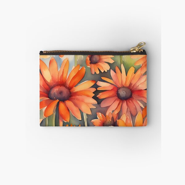 Item preview, Orange Daisies - beautiful digital watercolour painting designed and sold by SirenSeventyOne.