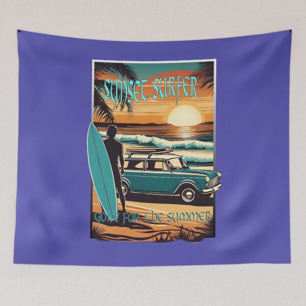 Item preview, Sunset Bliss: Surfer All Summer Long Chasing Waves designed and sold by leyfinder.