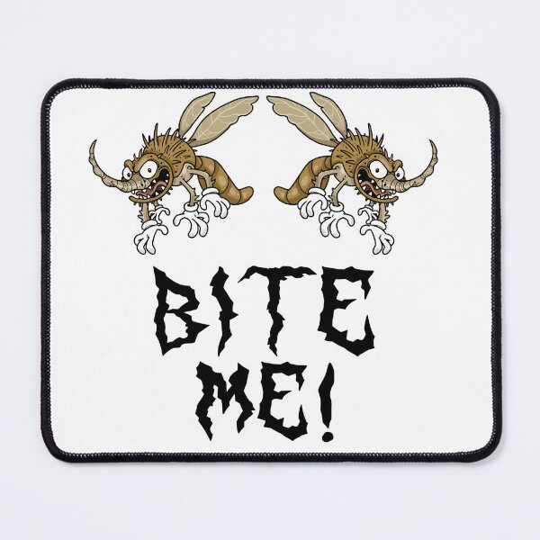 Item preview, Mosquitos Saying 'Bite Me': Humorous Insect Banter Print designed and sold by C-CheleSells.