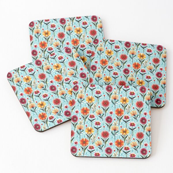 Item preview, Floral Art Elegant & Royal BabyBlue Wild Daisy Flower  2X designed and sold by Zeporas Castle.