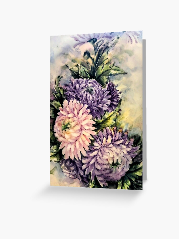 Thumbnail 1 of 2, Greeting Card, Honey Suckles by Lillian Garrett designed and sold by Ladyinthemitten.