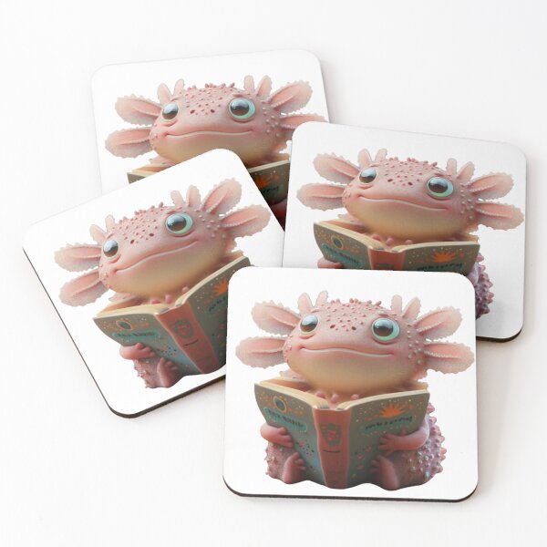 Item preview, Axolotl's Whimsical Reading World designed and sold by BestArtByArvind.