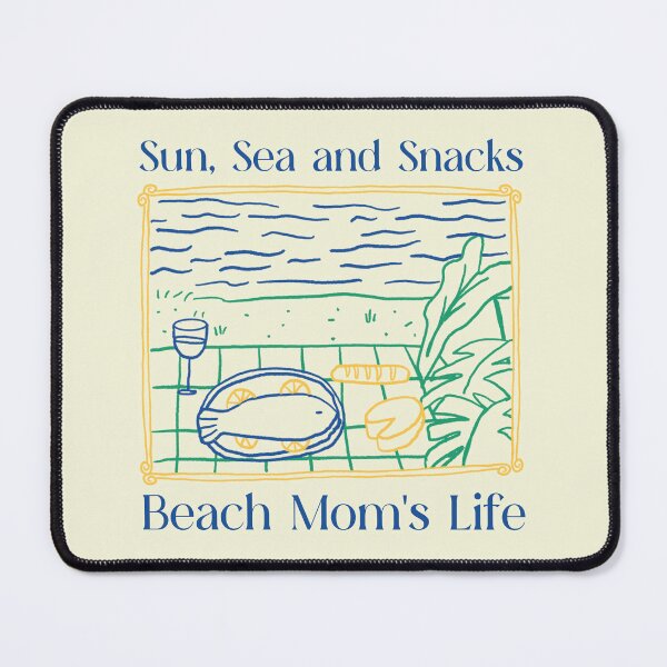 Item preview, Sun, Sea and Snacks - Beach Mom's Life designed and sold by Palette Print.