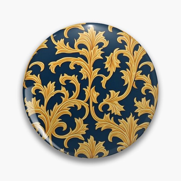 Item preview, Floral Art Elegant & Royal Blue Regal Filigree Damask  1X designed and sold by Zeporas Castle.