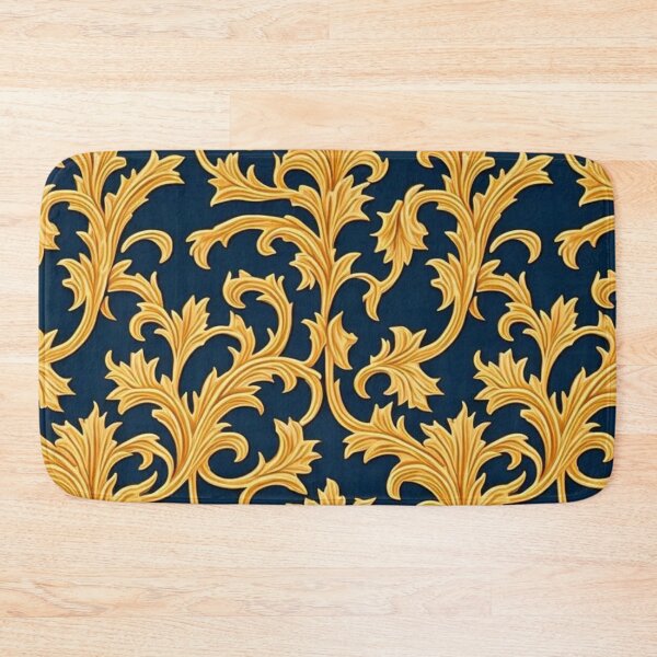 Item preview, Floral Art Elegant & Royal Blue Regal Filigree Damask  1X designed and sold by Zeporas Castle.