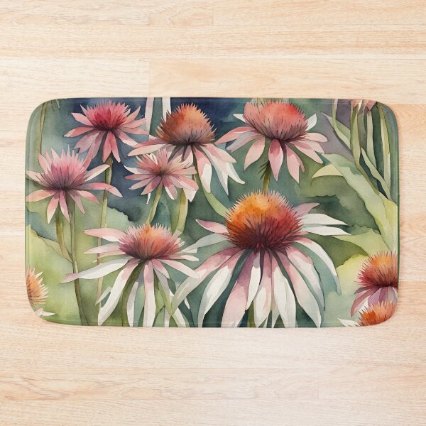 Item preview, Watercolour Echinacea Flowers - Digital Painting designed and sold by SirenSeventyOne.