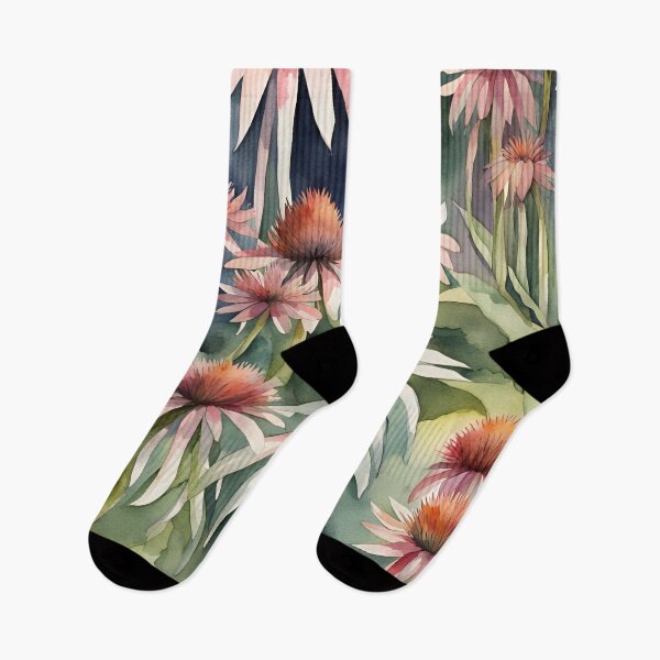 Item preview, Watercolour Echinacea Flowers - Digital Painting designed and sold by SirenSeventyOne.