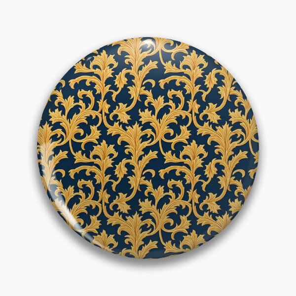 Item preview, Floral Art Elegant & Royal Blue Regal Filigree Damask  2X designed and sold by Zeporas Castle.